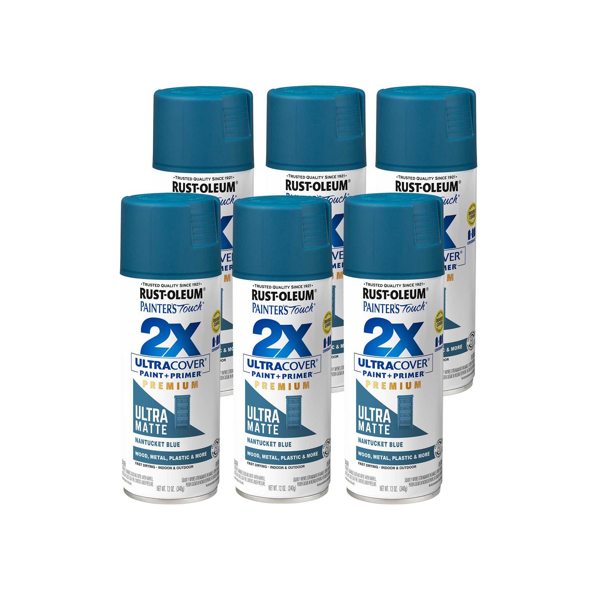 Rust-Oleum Painter's Touch 2X Ultra Cover Spray Paint, Nantucket Blue