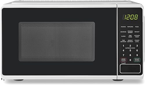 Horno de microondas de 0.7 pies cúbicos para encimera, 700 vatios (color : blanco)