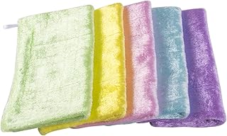 【5色組 23 * 26cm 】洗剤いらないぞうきん ふきん キッチンクロス 雑巾 天然パルプ繊維 お掃除 引っ越し祝い業務用 家庭用