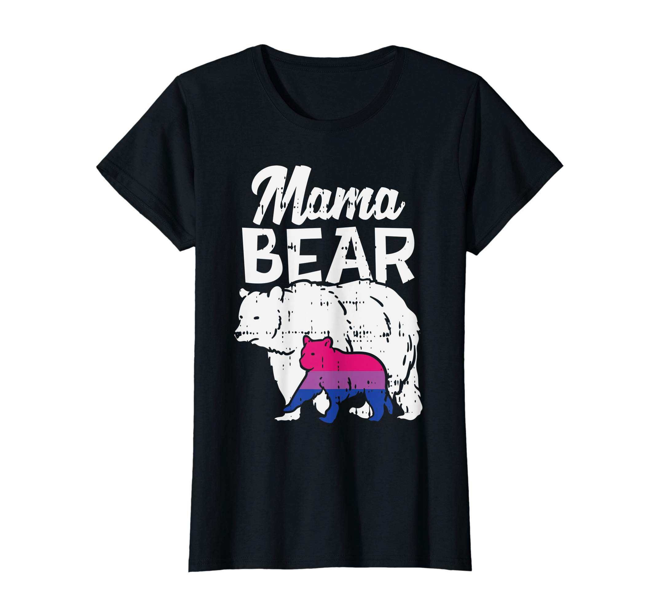 BoredKoalas LGBT Shirts Bisexual Pride GiftBisexual Pride Mama Bear Bi Flag LGBTQ Mom Ally Women Gift T-Shirt