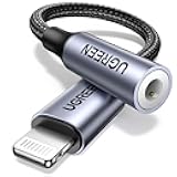 Headphone Adapter for iPhone Lightning to 3.5mm Adapter Apple MFi Certified Lightning Aux Audio Jack Dongle Compatible with iPhone 14 Pro Max/14 Plus/13 12 11 Pro Max/SE/XS, Grey