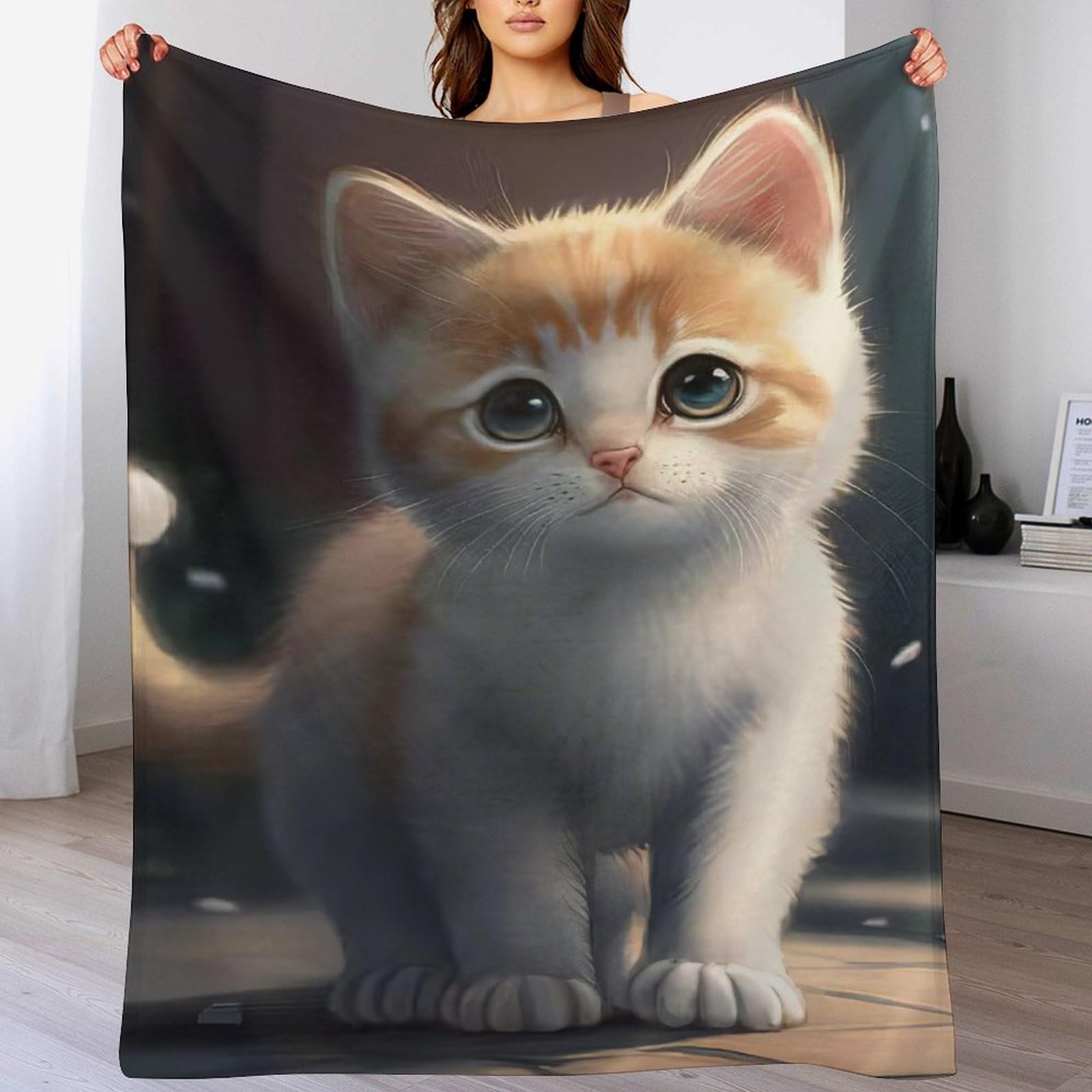 Couverture pour chat confortable et lavable en machine de 130×150cm