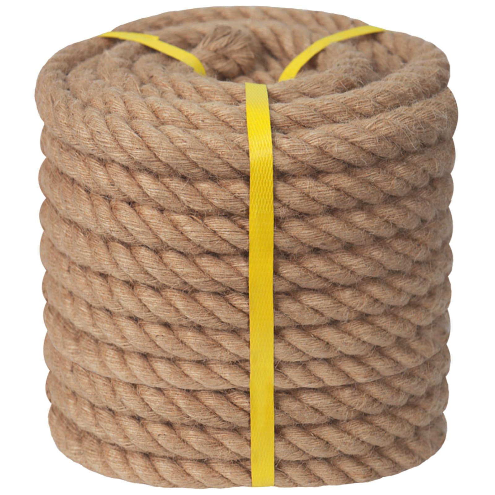 Photo 1 of Twisted Manila Rope (1.5 Inch x 100 Feet) Natural Jute Rope Thick Hemp Rope for Docks, Nautical, Railings, Swing, Decorating