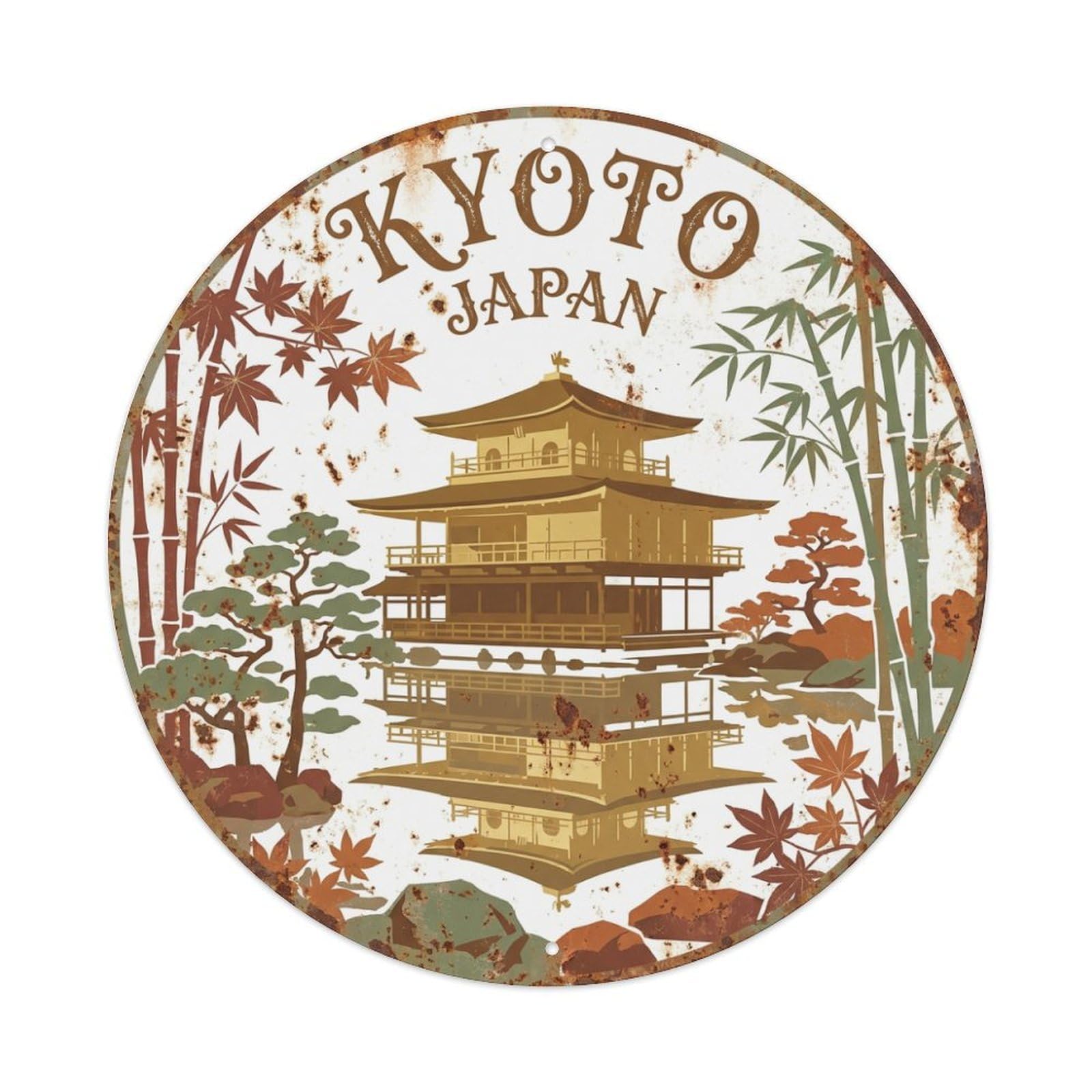 Retro Travel Japan Kyoto Metal Tin Sign