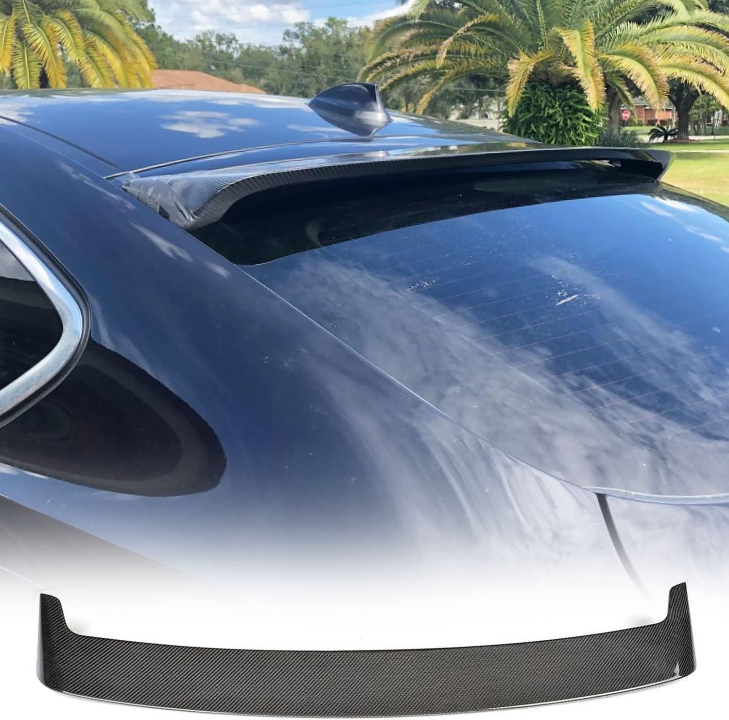 MCARCAR KIT Carbon Fiber Roof Spoiler for BMW X6 F16 /6M F86 2015-2018 Rear Roof Window Spoiler Rear Top Wing Lip Factory Outlet