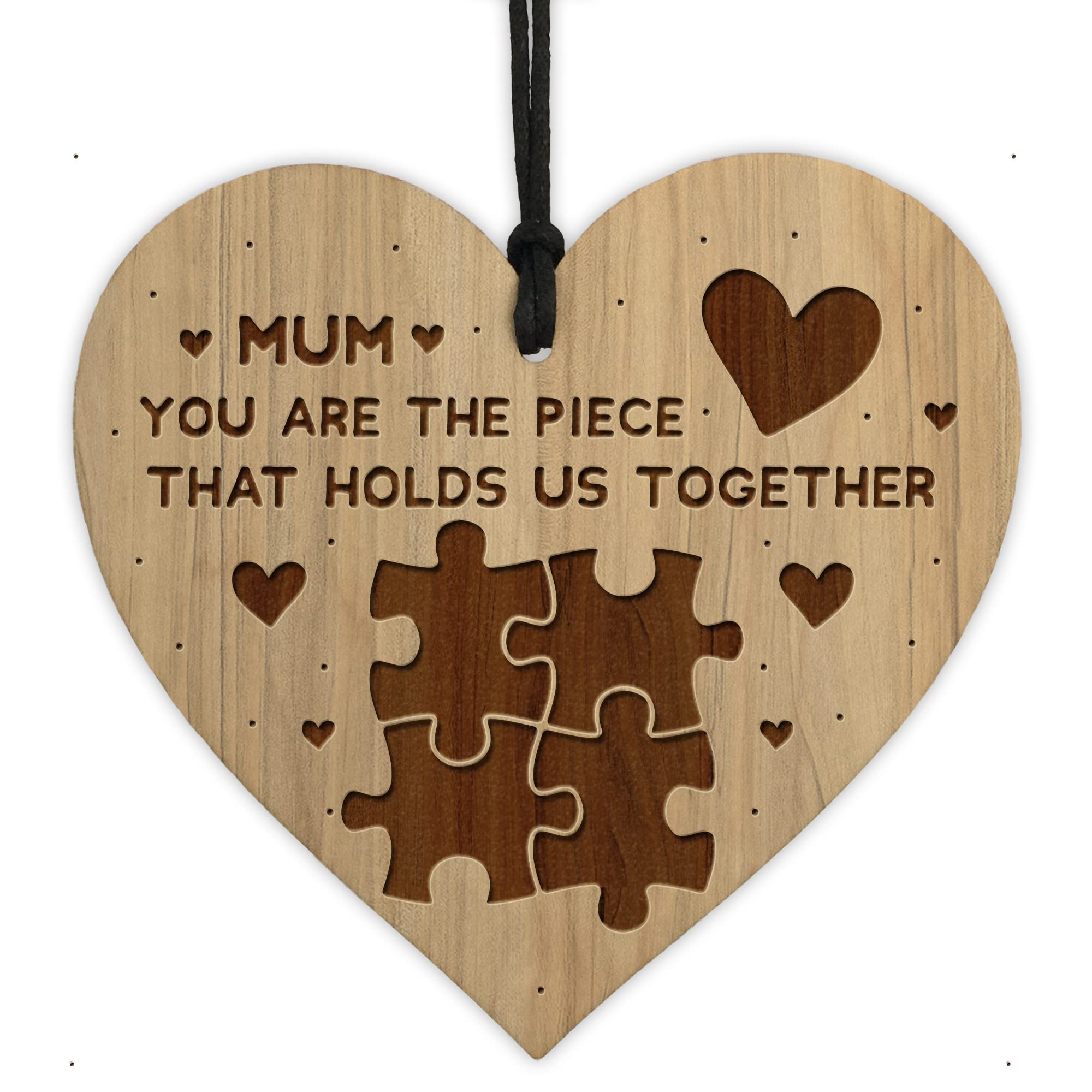 Red Ocean Cute Mum Gift From Daughter Son Engraved Heart Mum Birthday Christmas Gifts