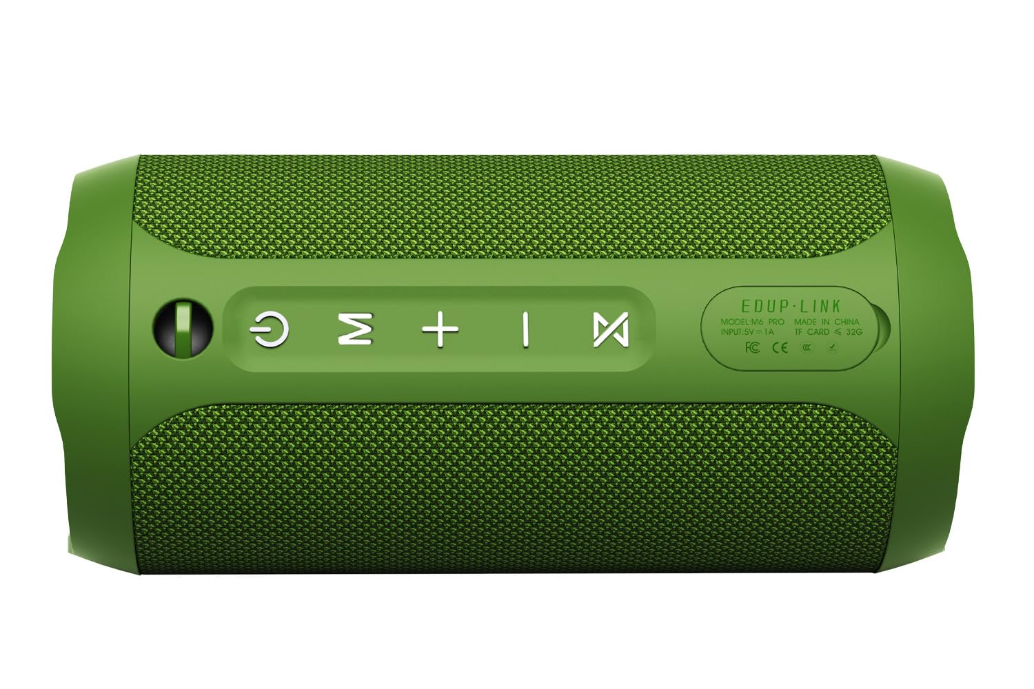 EDUPLINK waterbestendige draagbare bluetooth-luidspreker — 20W draadloze luidspreker voor 20 uur afspelen, TWS dual, rgb-verlichting en TF sleuf — perfect voor strand en zwembad, groen