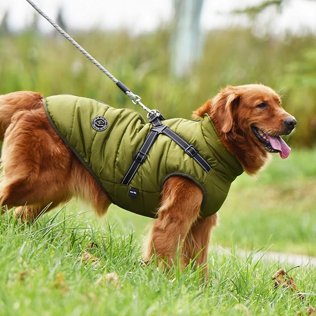 Foto 6 de 7 de Etophigh - Abrigo para perro, abrigo de perro, suéter de esquí, para animales de compañía, chaleco sin mangas…
