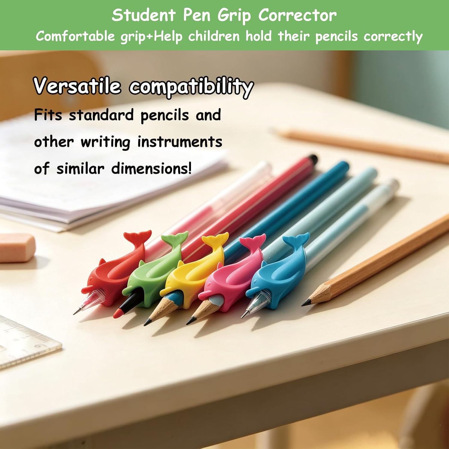 30 Pcs Pencil Grips for Kids Handwriting, Ergonomic Training Tool image 5