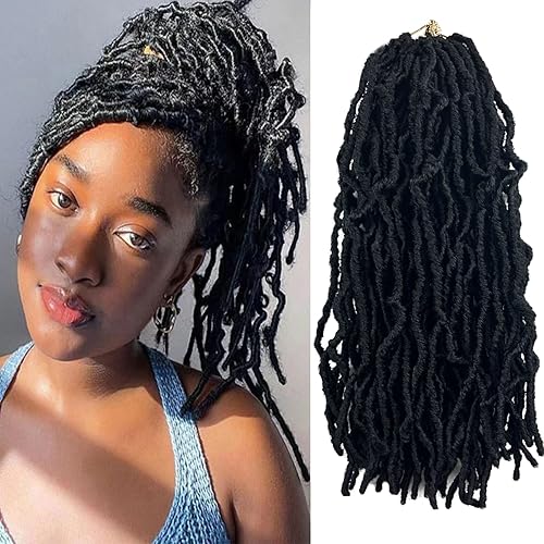 Short Faux Locs Crochet Hair 14 Inch Soft Locs 8