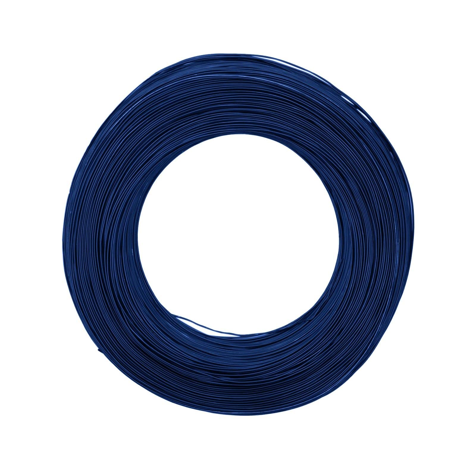 Vaessen Creative Basteldraht und Schmuckdraht 365 m x 0,8 mm Royal Blue – Flexibler Draht zum Basteln für Blumenkranz, Scmuckherstellung und Modellbau