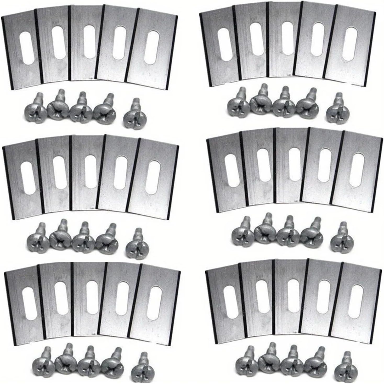 18/30Pcs Replacement Blades ,Compatible for Husqvarna ,Automower 310, 420, 315X, 430X, 305 – Robotic Lawn Mower Cutting System(18pcs Silver)