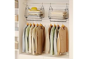 Chameleon Metal Wire Hanging Closet Organizer