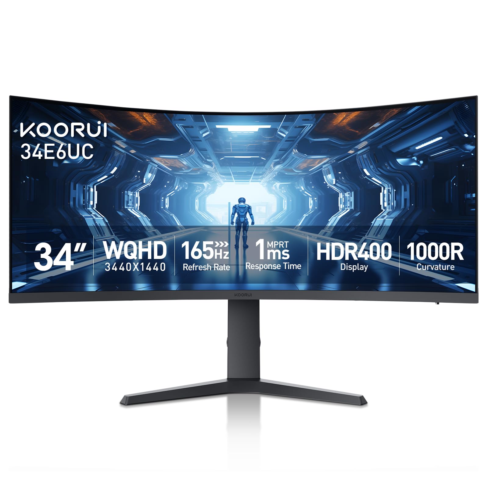 Amazon.com: KOORUI 34-inch Curved Ultrawide WQHD 3440×1440 Gaming