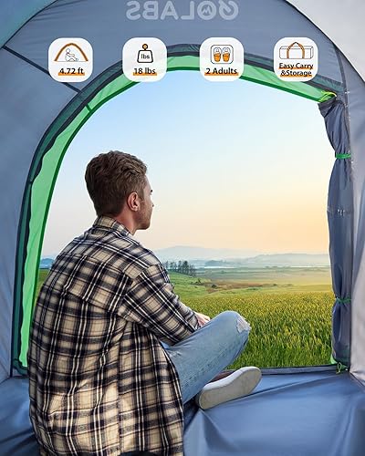 Miniatura 5 de Golabs Truck Bed Tent for 5-6 Ft Bed, 8-Minute Easy Setup by Pre-Assembled Design, Waterproof PU2000mm, 2-Person Portable with Extra Rainfly Cover