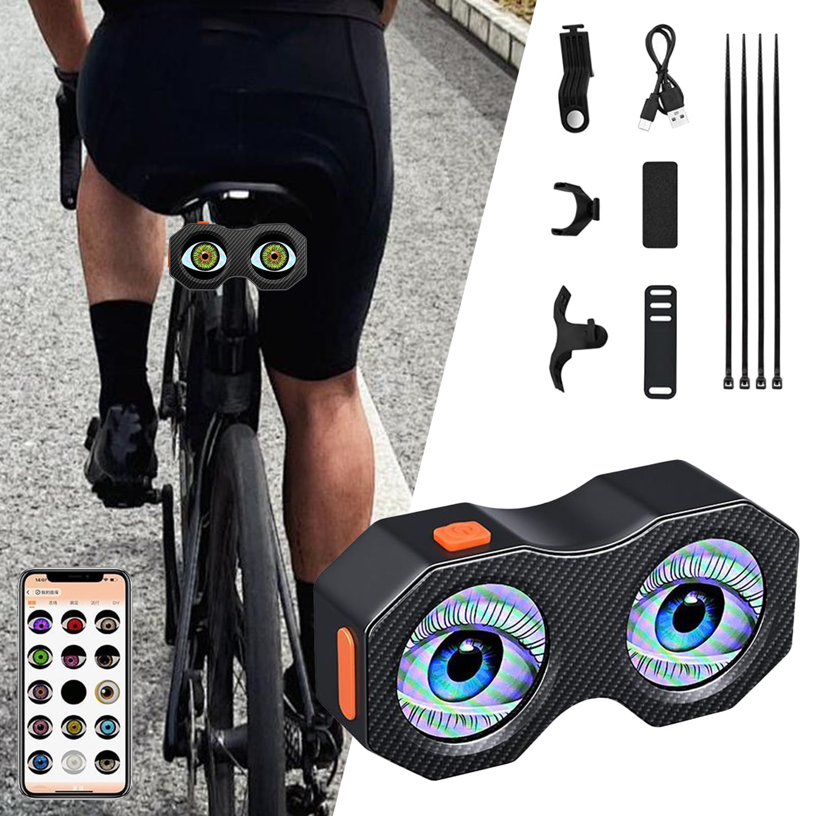 Luce Posteriore per Bicicletta Fanale Sicurezza LED Impermeabile Brillante | Ricaricabili Bicicletta Ciclismo, Guida, Pendolarismo, Scooter, Bambini, Uomini e Donne