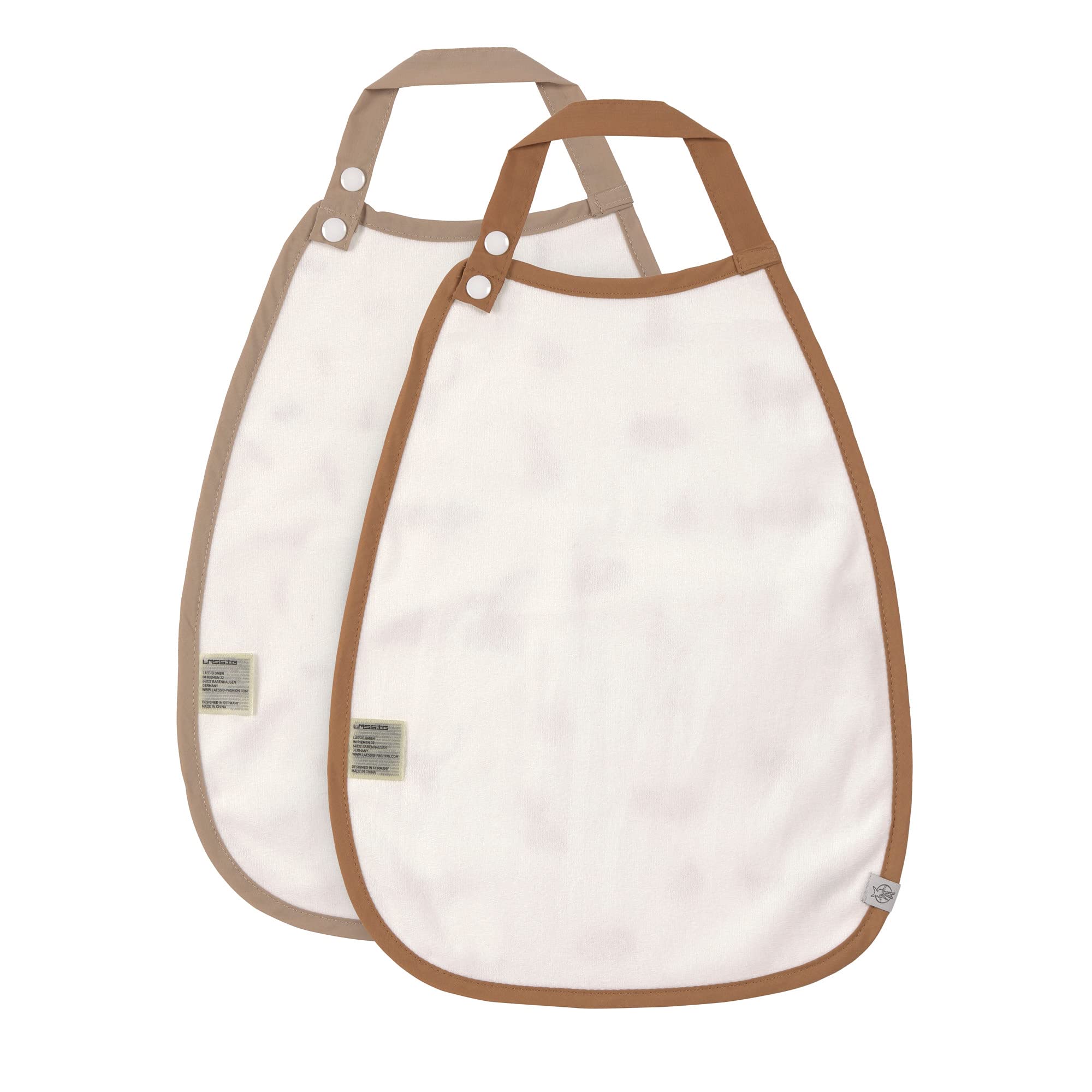 Bavaglini Neonato 2 Pezzi - Cotone Biologico Con Bottoni A Pressione - Impermeabili E Lavabili - Foto 6