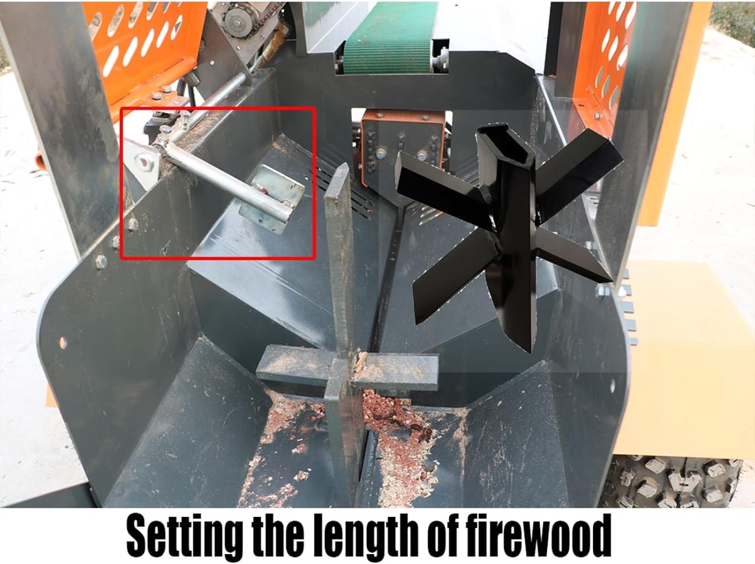 Hydraulic Wood Log Splitter with Conveyor – High Efficiency Firewood Processor Machine for Forestry, Farm & Firewood Production