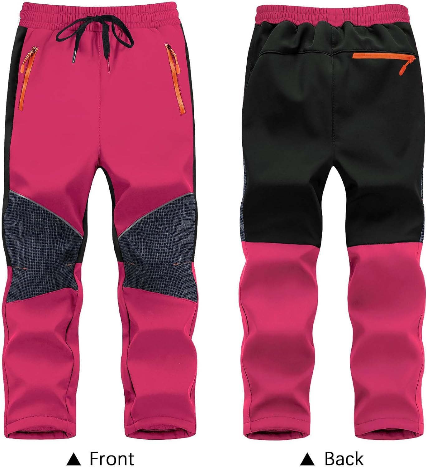 ANGEL CITIZ Kids Snow Ski Pants Hiking Boys Girls Outdoor Waterproof Windproof Fleece Warm Snowboard Pants - Image 5