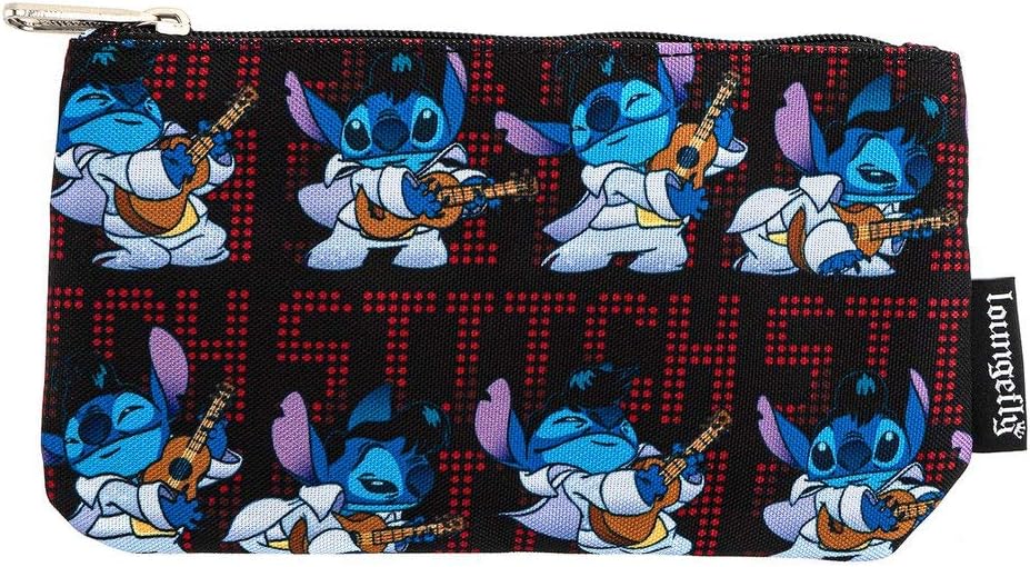 Stitch Elvis Nylon Cosmetic Pouch 
