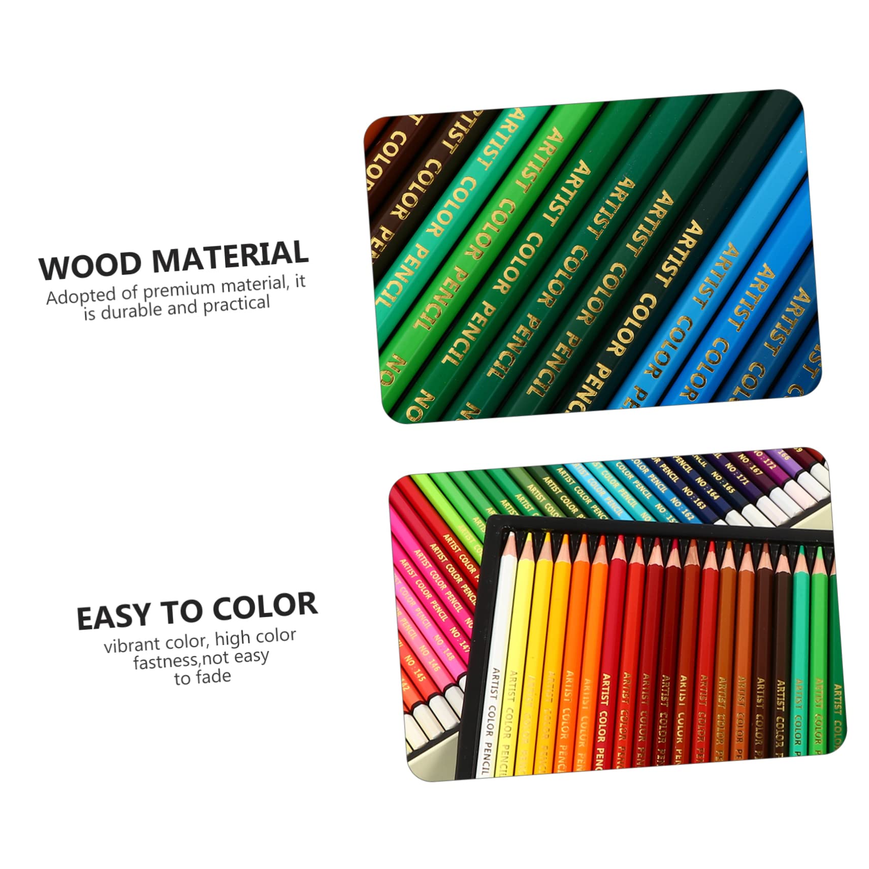 Juego de Lápices de Artista 120 Colores para Adultos, Caja Profesional