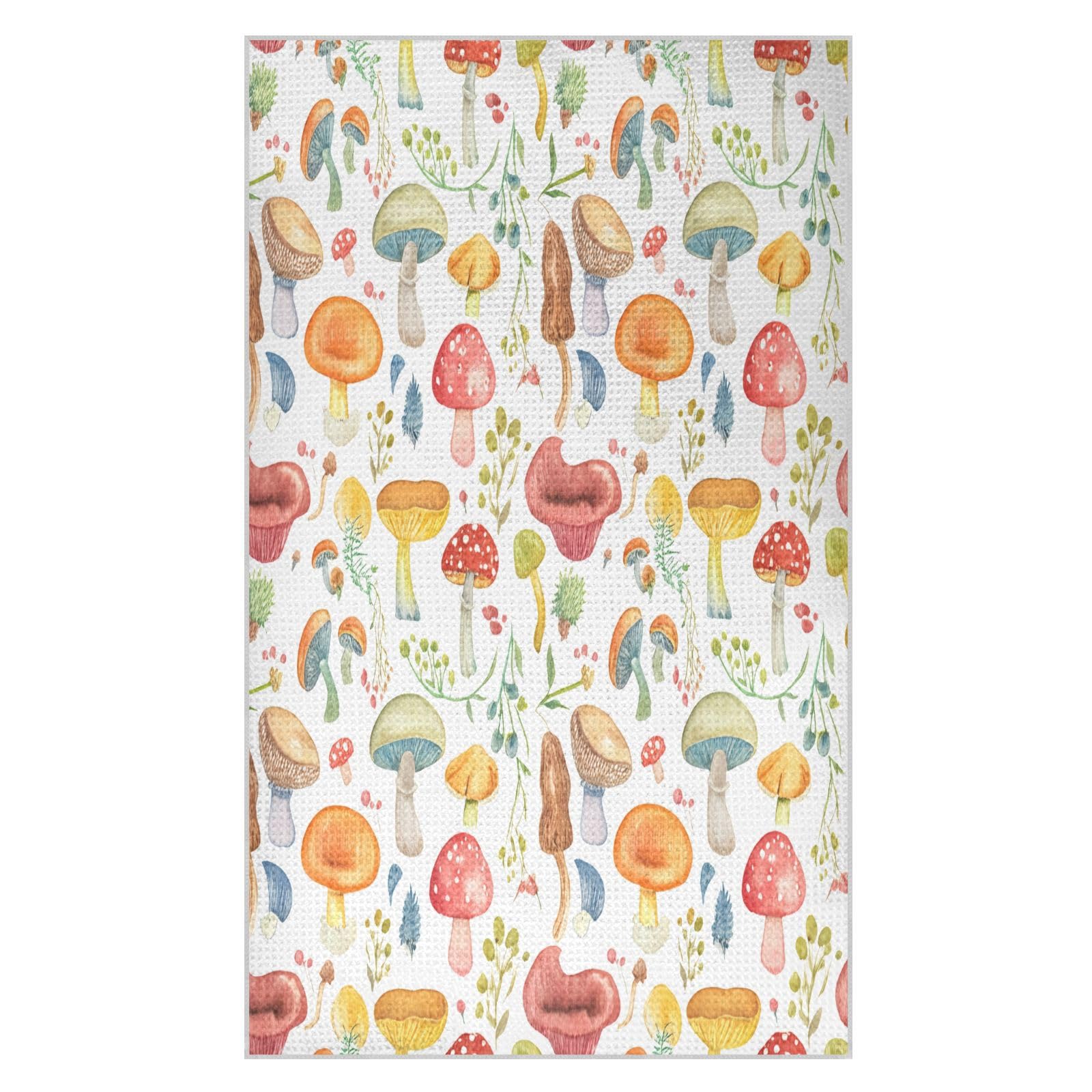 JiangGgen Mushroom Kitchen Towel 1-Pack Soft Absorbent Dish Towel