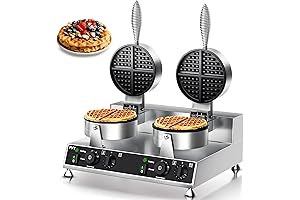 PYY Commercial Double Non-Stick Electric Chaffle Maker Waffle Maker