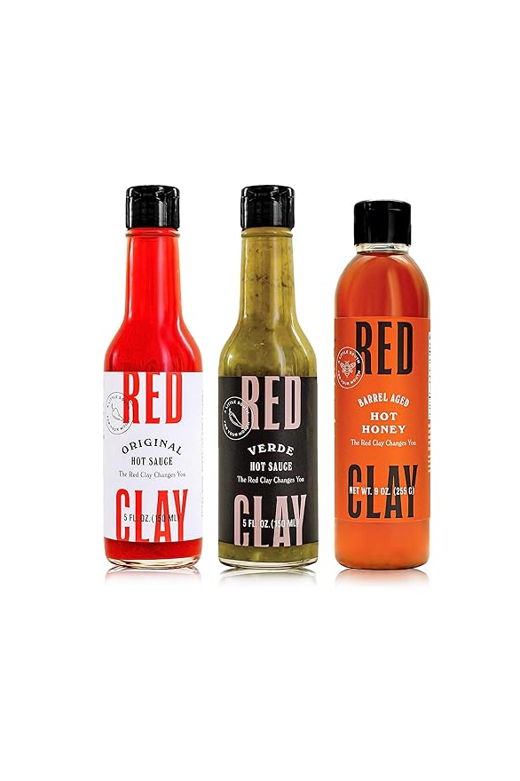 Red Clay Hot Sauce and Hot Honey, AllStars Variety Pack