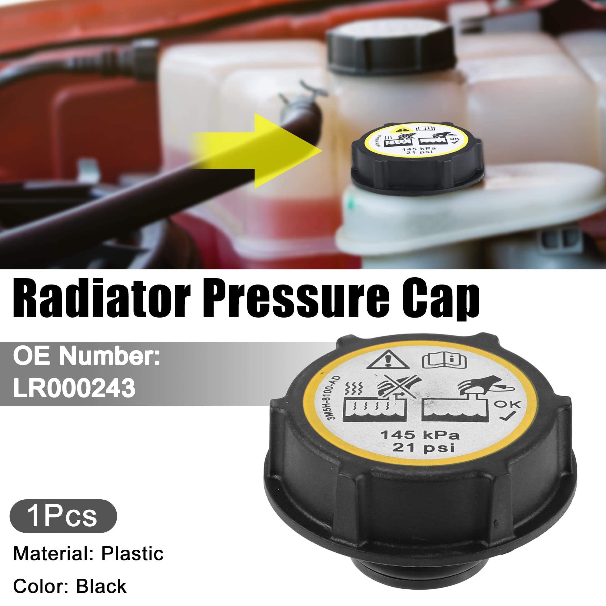 Mini Radiator Fill Neck ACROPIX Radiator Coolant Filler Neck With Radiator Fill Cap Fit For