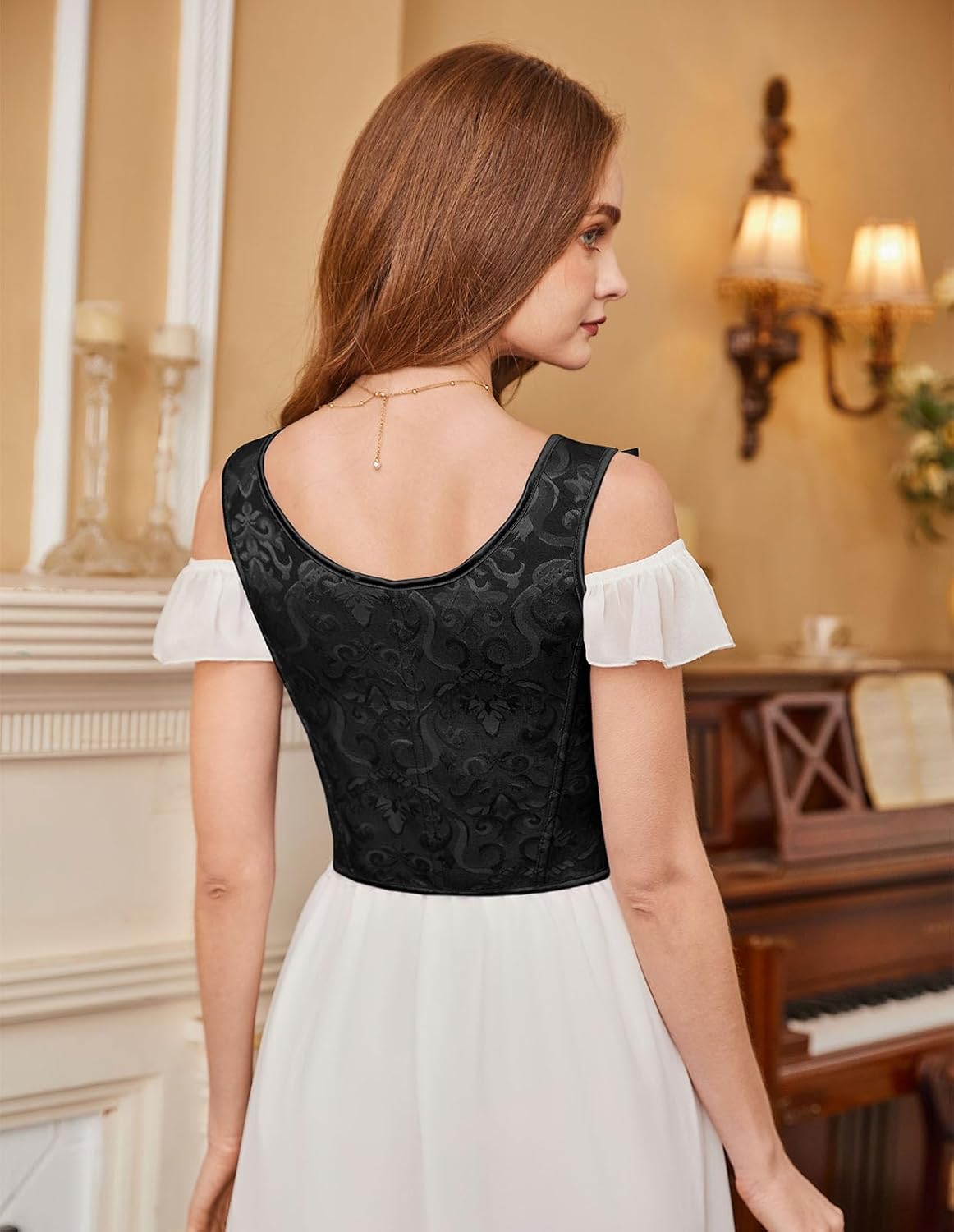 Scarlet Darkness Women Renaissance Corset Pirate Bustier Top Bodice Bodyshaper - Image 5