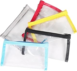 5 bolsas pequeñas de maquillaje transparente,...