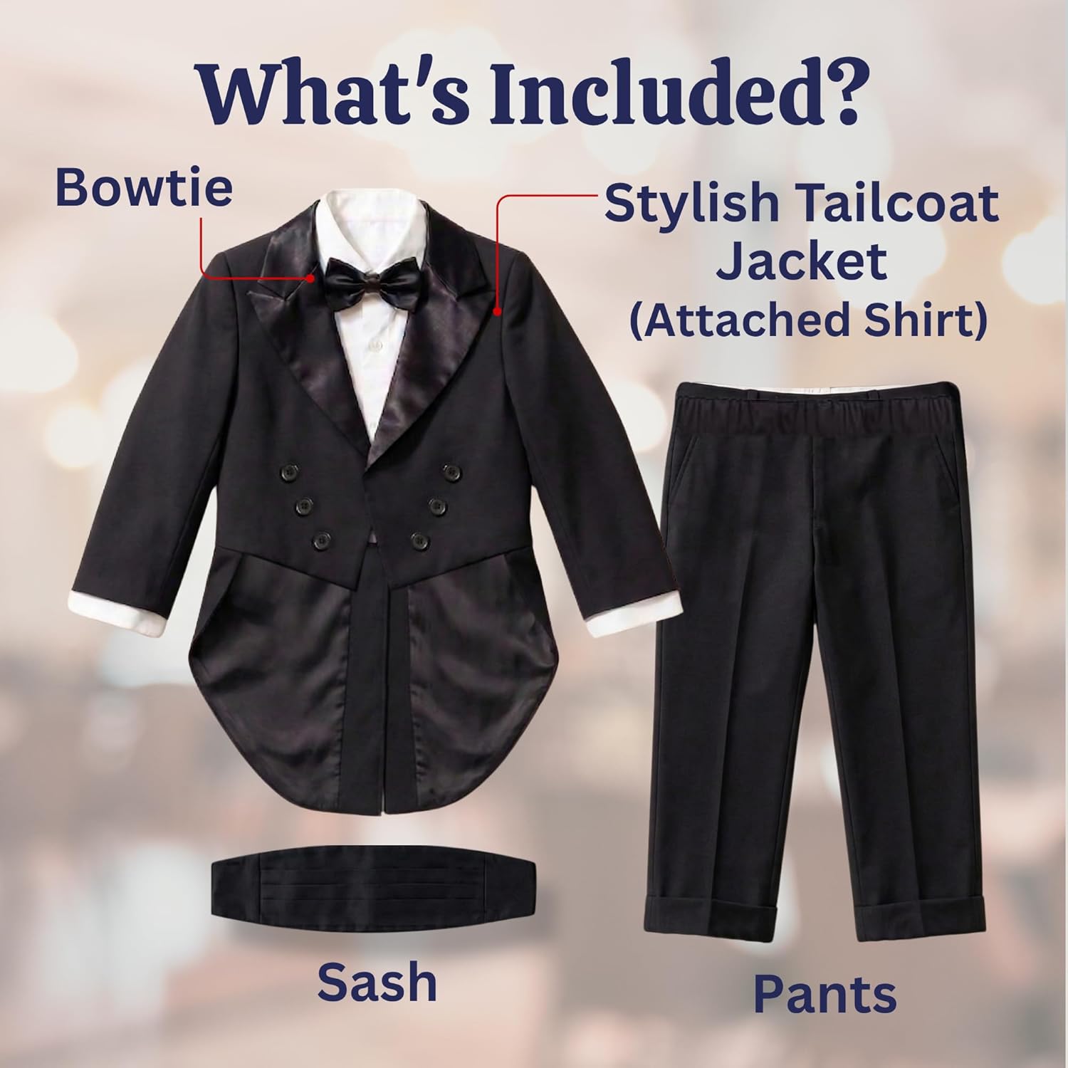 Dress Up America Butler Costume for Adults - Black Tuxedo Costume Set - Mens Tailcoat Tuxedo Costume