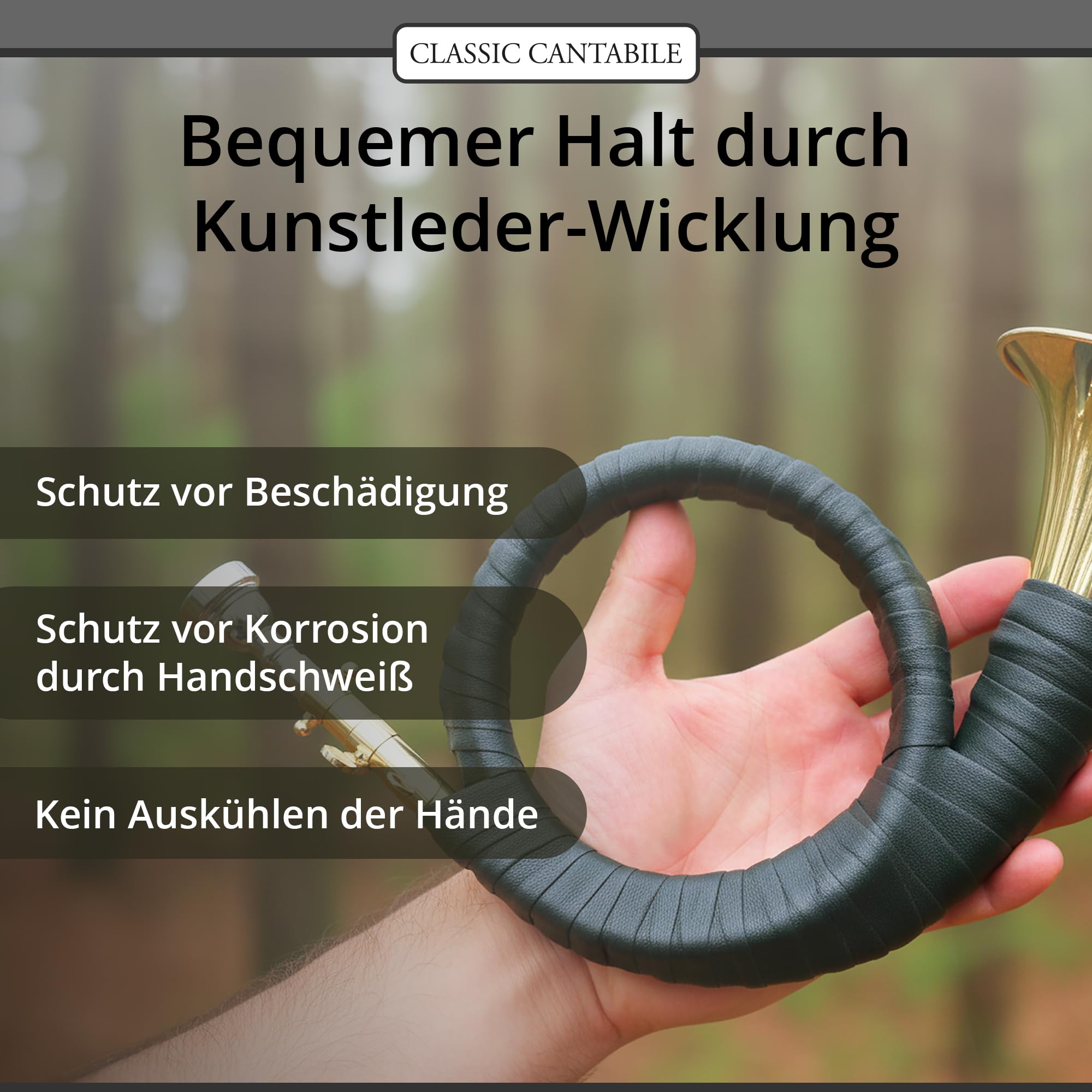 Classic Cantabile FPH-100 Fürst-Pless-Horn (accordage en si, laiton, avec embouchure et housse)