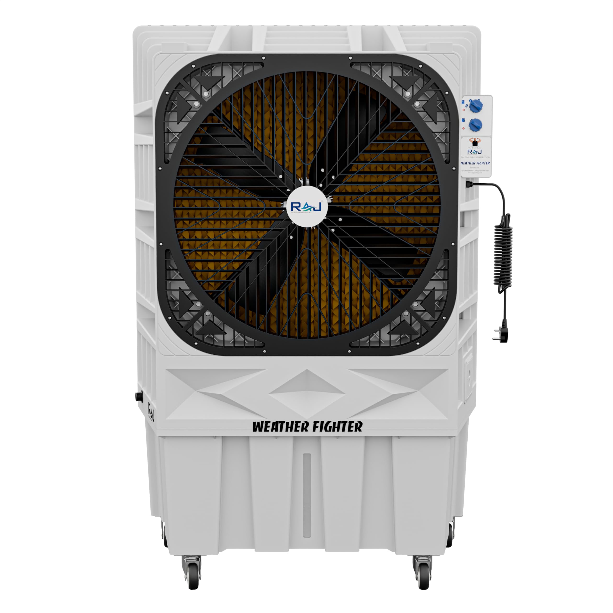 RAJ Weather Fighter 4 Blade 190L Desert Air Cooler – 23,000 CMH Airflow for Large Outdoor Areas (Weather Fighter 4 Blade 190L)-image-49