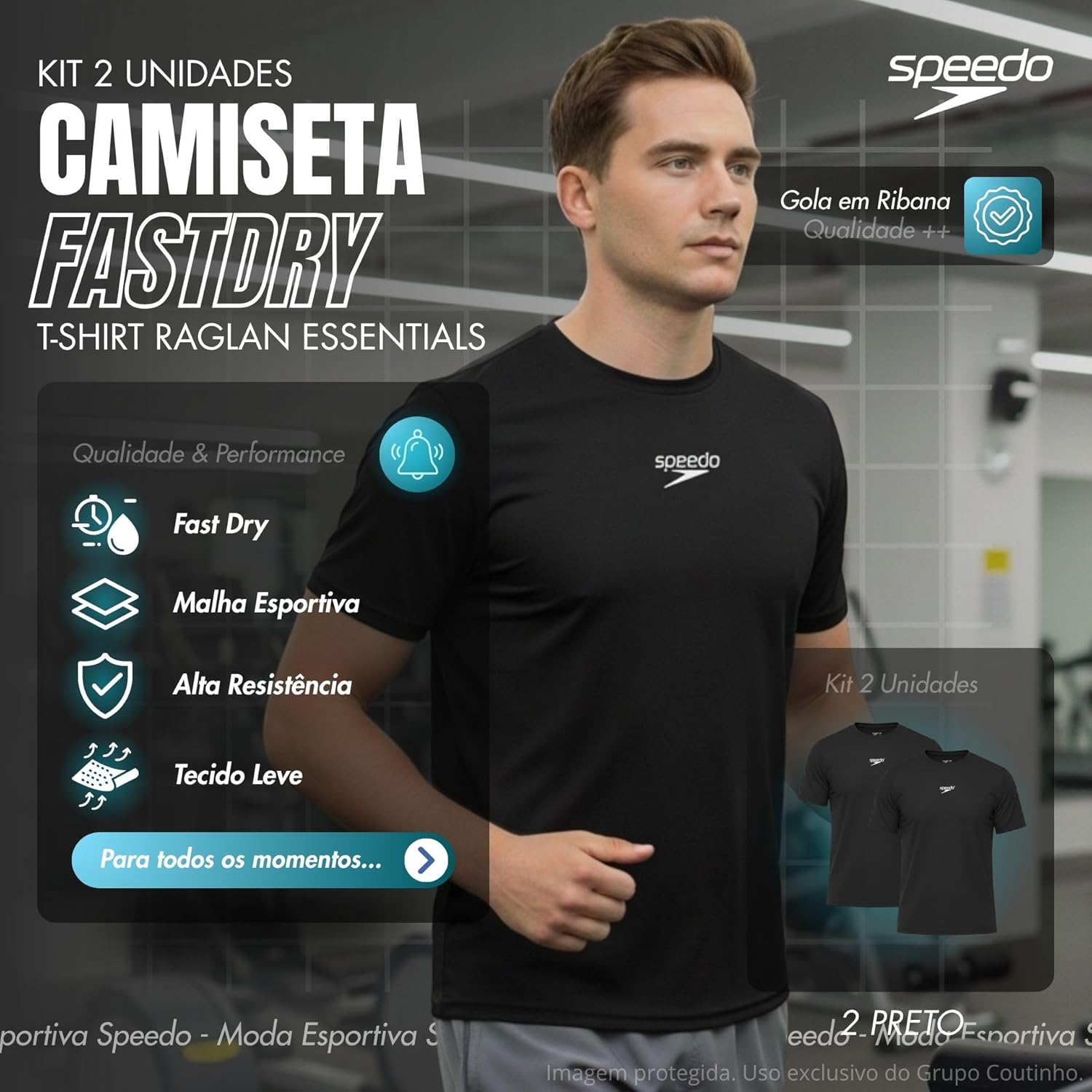 Kit 2 Camisetas Dry Fit Academia Esportiva Masculina Speedo em promoção! Veja a oferta e mais achadinhos de Camisetas 3 Hoje é o melhor dia para comprar Kit 2 Camisetas Dry Fit Academia Esportiva Masculina Speedo com aquele preço maroto! Promoção! Aproveite a oferta! 3