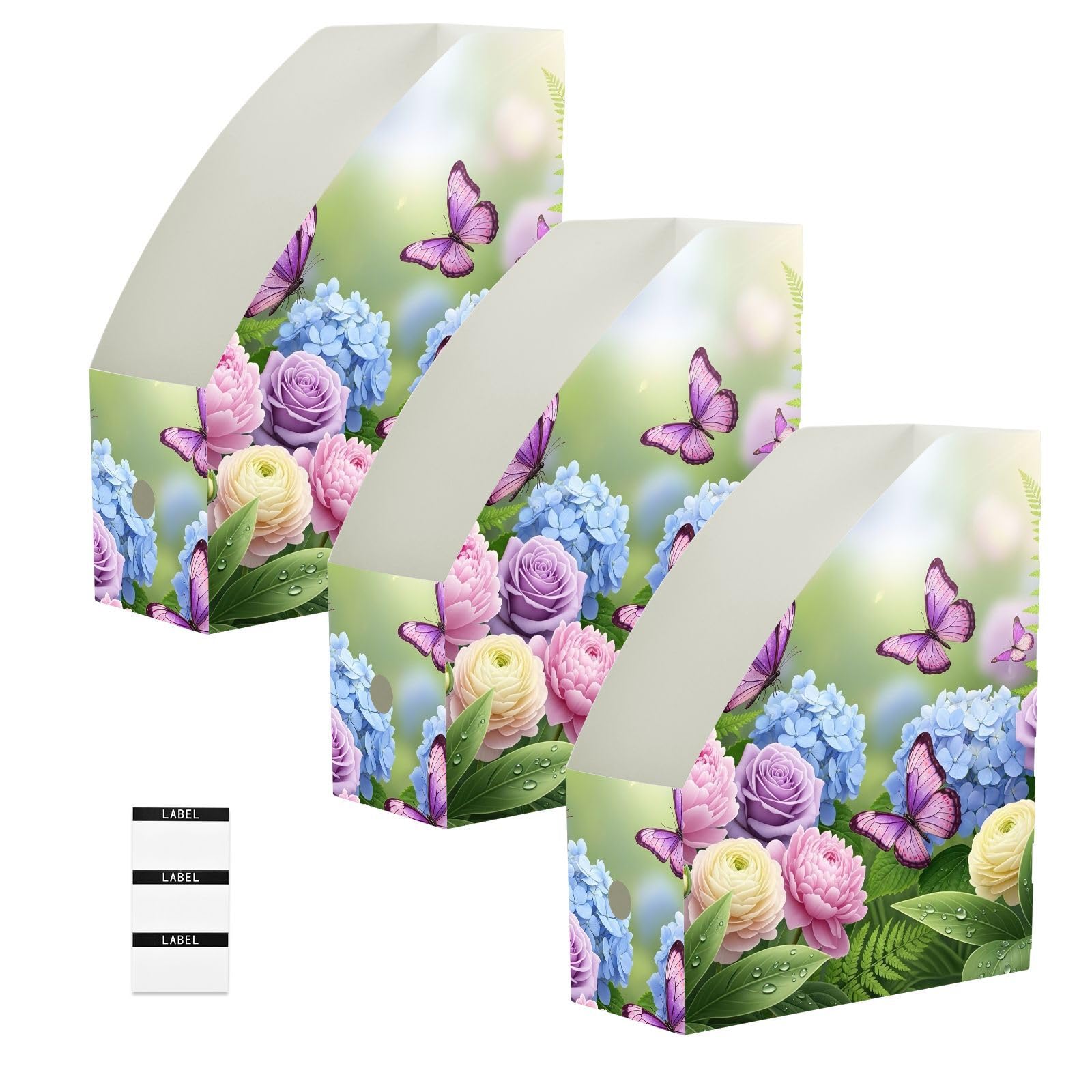 Zeitschriftensammler, Cartoon-Schmetterling, Kunststoff, Violett