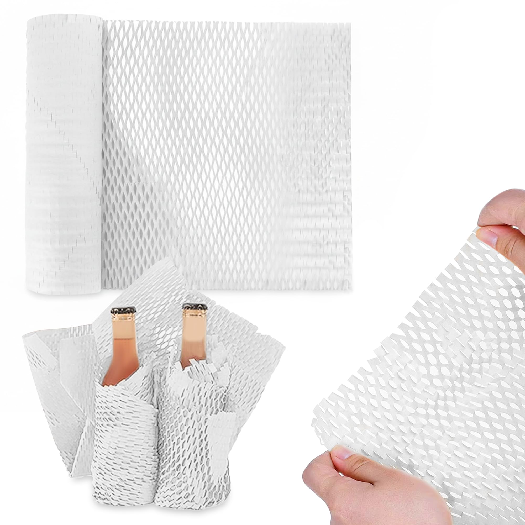 GLUN® Expand Wrapping Paper Roll, Pack of 1 (10 m 12 Inch Width), Eco-Friendly Sustainable Plastic-Free Packaging for Fragile Shipping Paper Roll for Packing, Shipping, & Moving-image-40