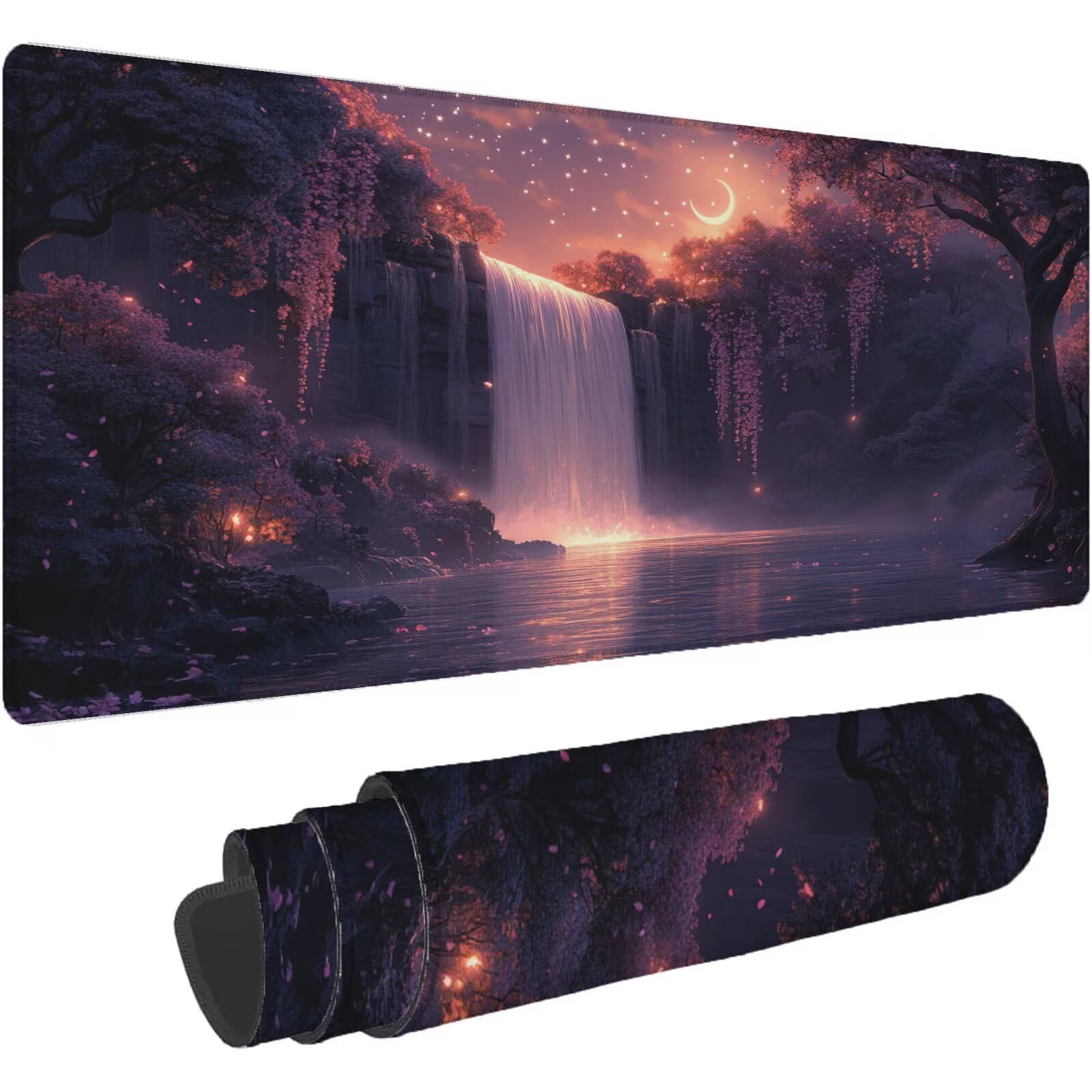 Podkładka pod mysz brązowa XXL 1400 x 700 mm mata biurkowa krajobrazowa podkładka pod mysz jednoczęściowa gumowa podstawa antypoślizgowe krawędzie akcesoria biurowe praca szyta mysz do komputera