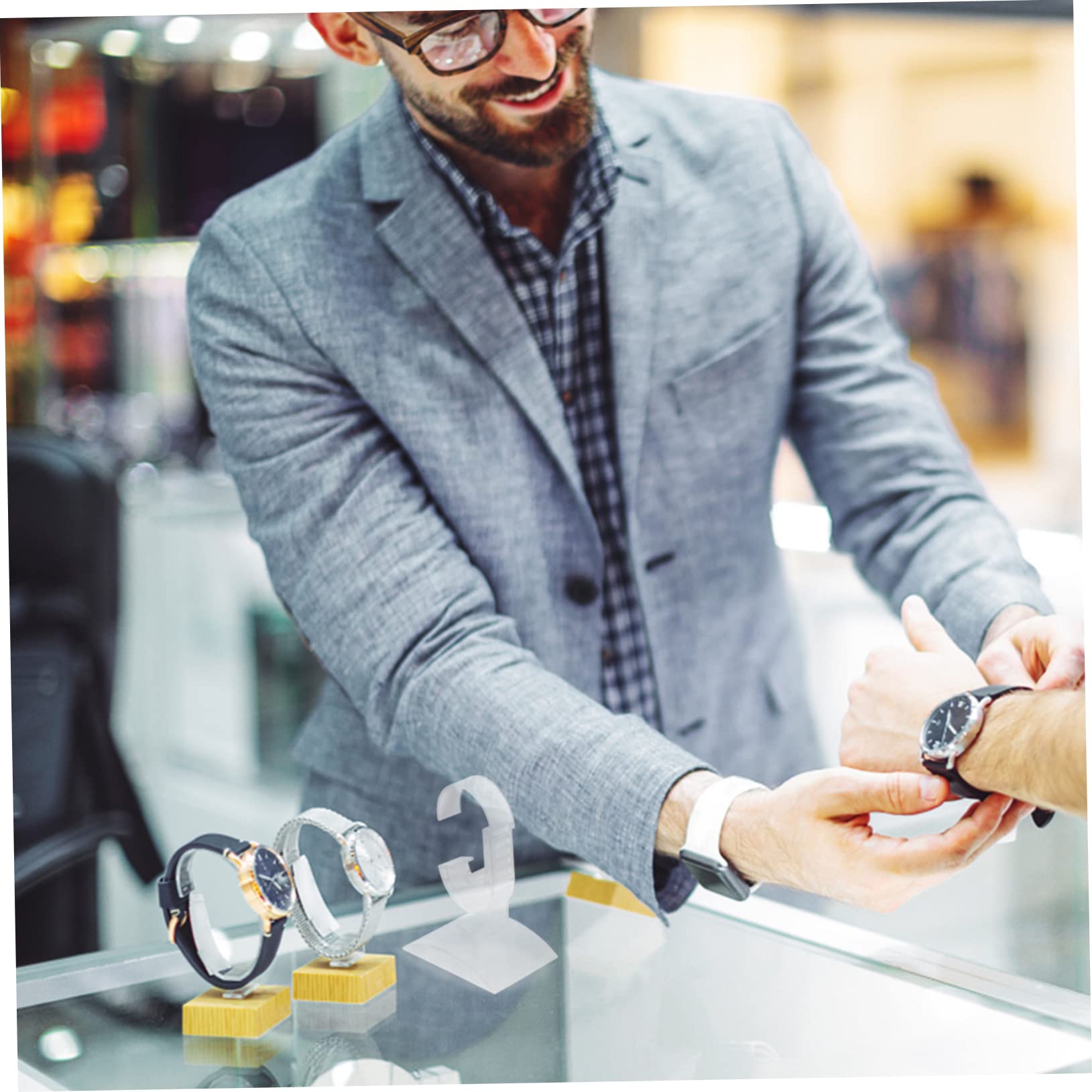 20stücke Stabiler Uhrenhalter Aus Klarem Acryl Verstellbare Schmuckvitrine Für Armbanduhren Für Sammler Präsentation Von Uhren Im Einzelhandel Oder Zuhause