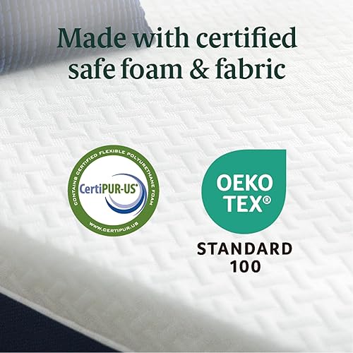 Miniatura 82 de ZINUS Colchón de espuma viscoelástica esencial de enfriamiento individual de 12 pulgadas [NewVersion], sin fibra de vidrio, sensación media, capas