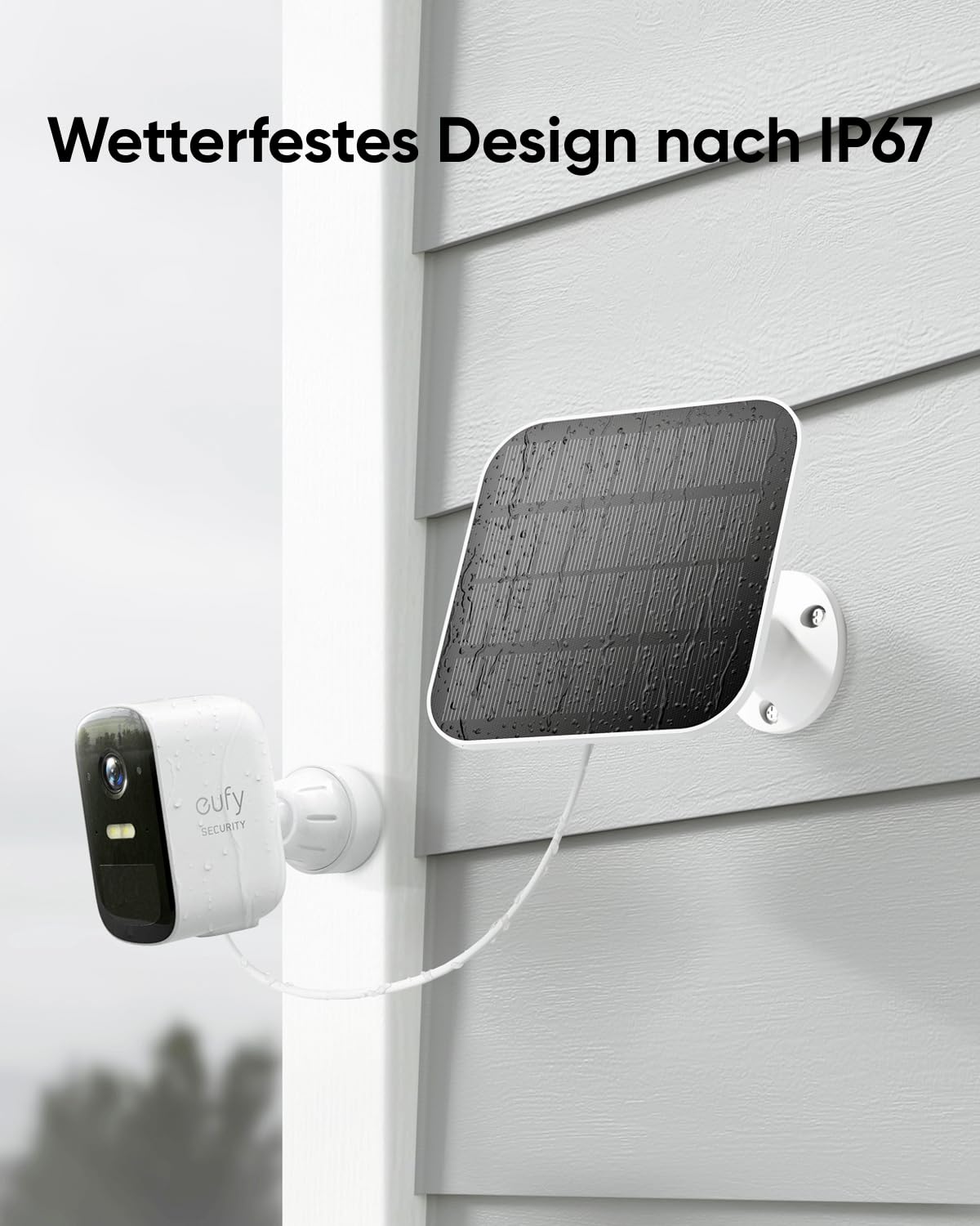 eufyCam 2C 2-Kamera-Set, Überwachungskamera Außen, ohne Abo, 1080p HD | HomeKit-kompatibel, 180 Tage Akku, Nachtsicht, IP67-wetterfest, kabelloses Überwachungssystem