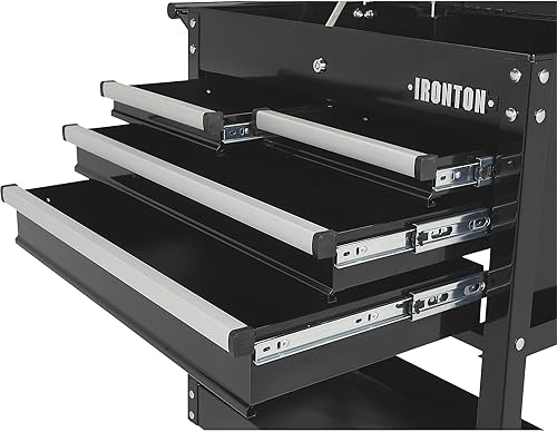 Miniatura 7 de Ironton Carrito de herramientas de 30 pulgadas con 4 cajones - 33-78 pulgadas de largo x 17-58 pulgadas de ancho x 39-18 pulgadas de alto, capacidad