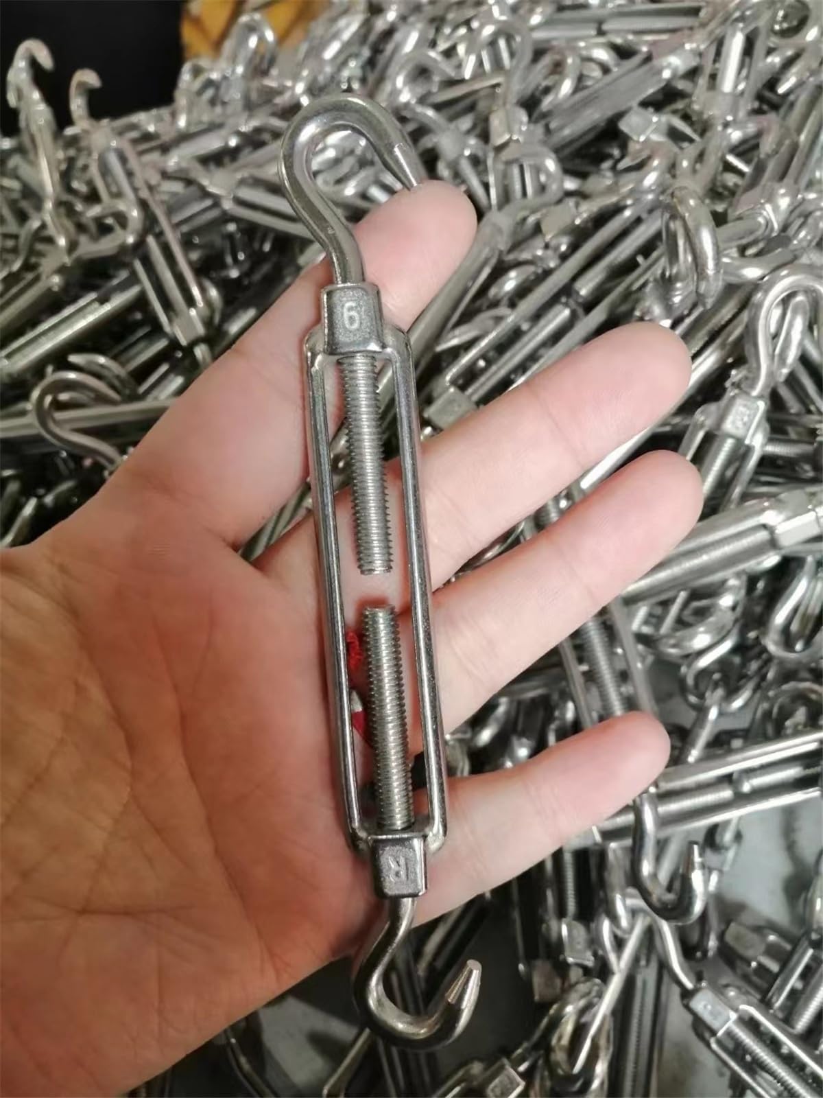 Gancio tenditore regolabile in acciaio inossidabile - Tenditore a corpo aperto per il tensionamento di cavi e attrezzature (resistente)(M20-304)
