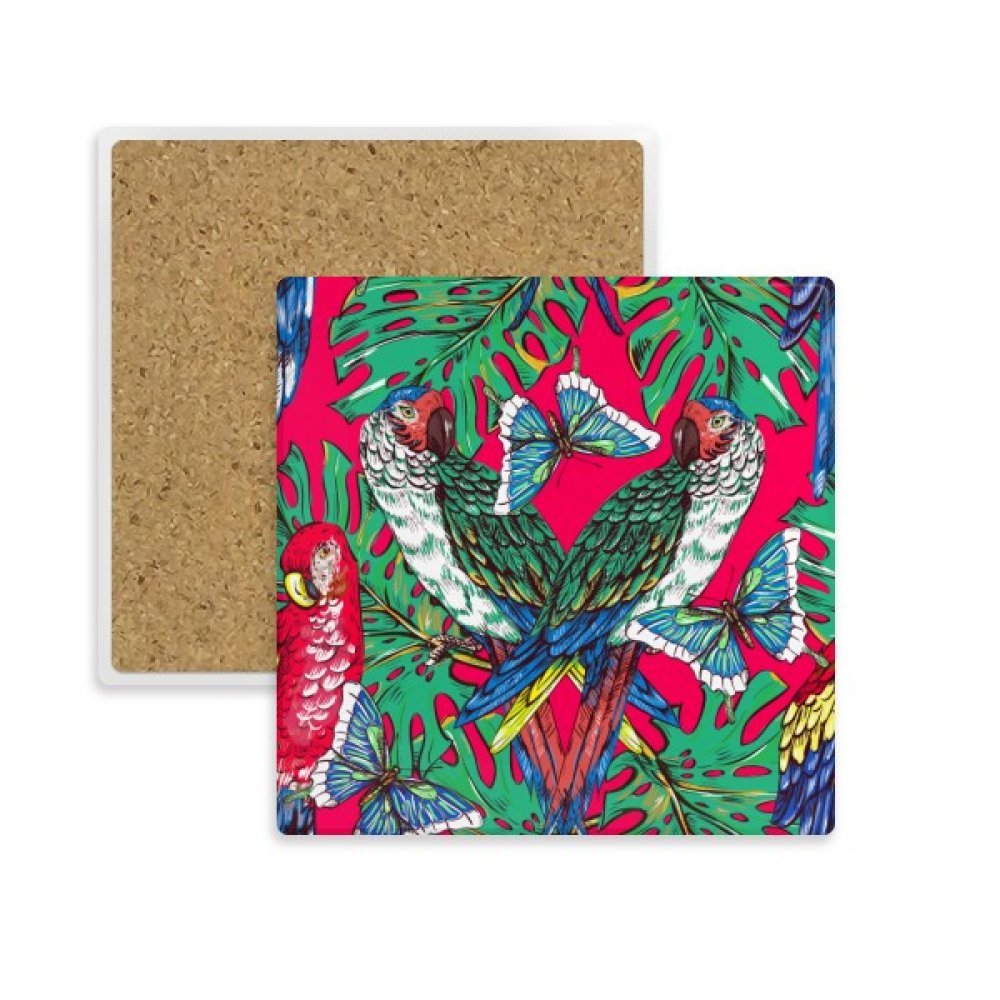 Coaster absorbant motif fleur rose sous-verre en pierre pour boisson