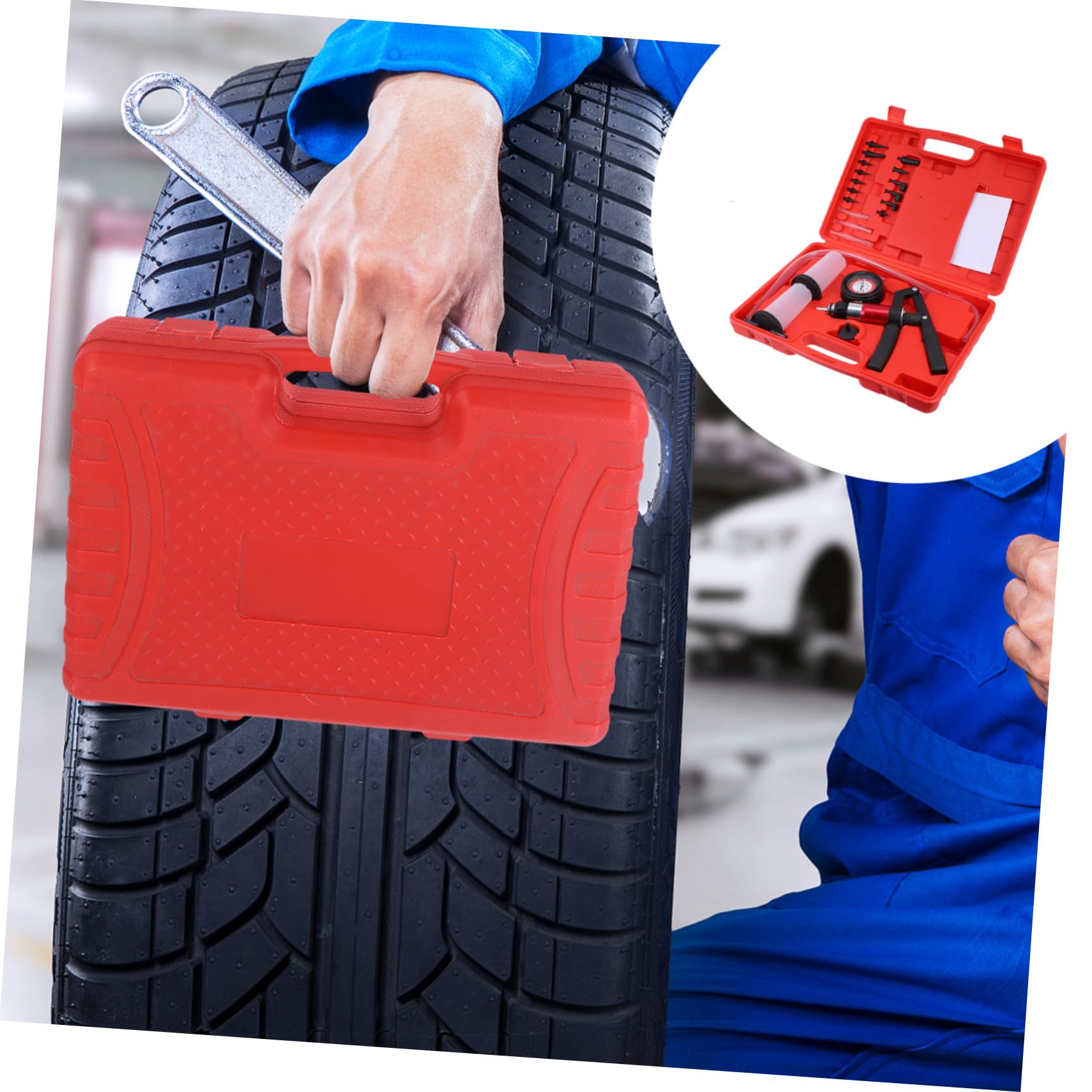 Mikinona Kit De Purga De Frenos Bomba De Vacío y Presión Líquido De Frenos para Coche