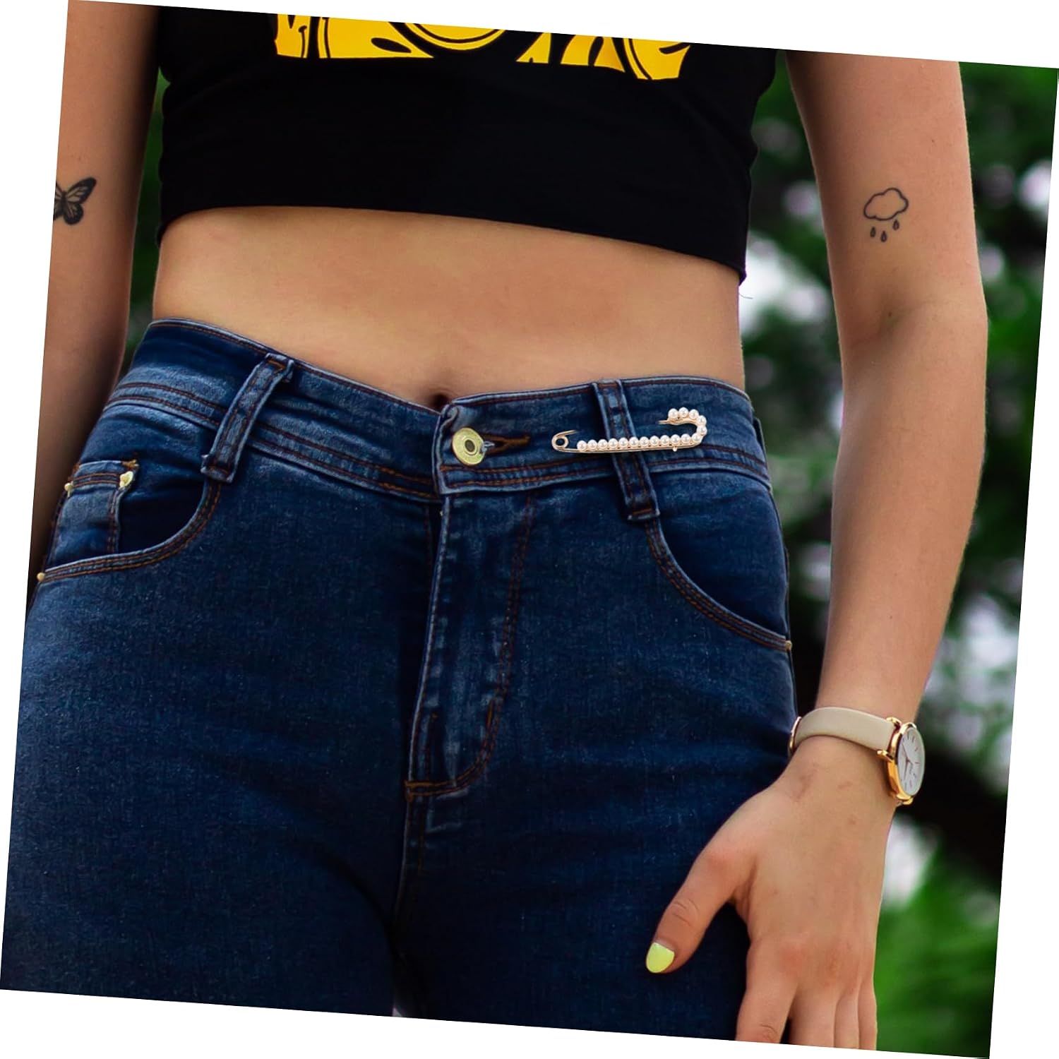 Waist Artifact Decor Brooch Pins for Women Fashion Scarf Pins Pant Tighteners Brooches and Pins for