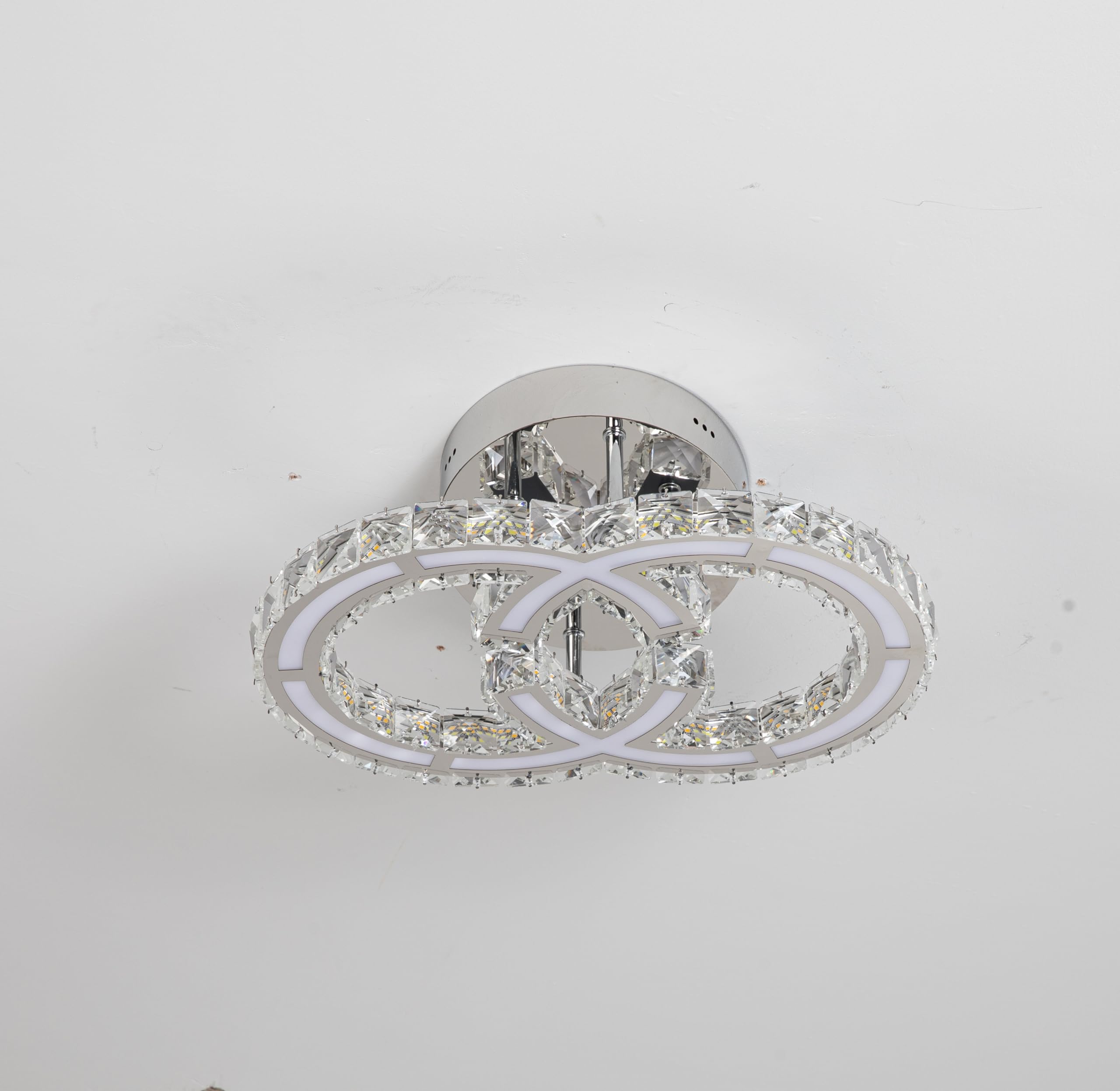 ILLUMINATIO LED Chandeliers Ceiling Light for Living Room, Bed Room and Dining Room, Modern Dimmmable 2700K-6500K LED Light Fixture with Remote