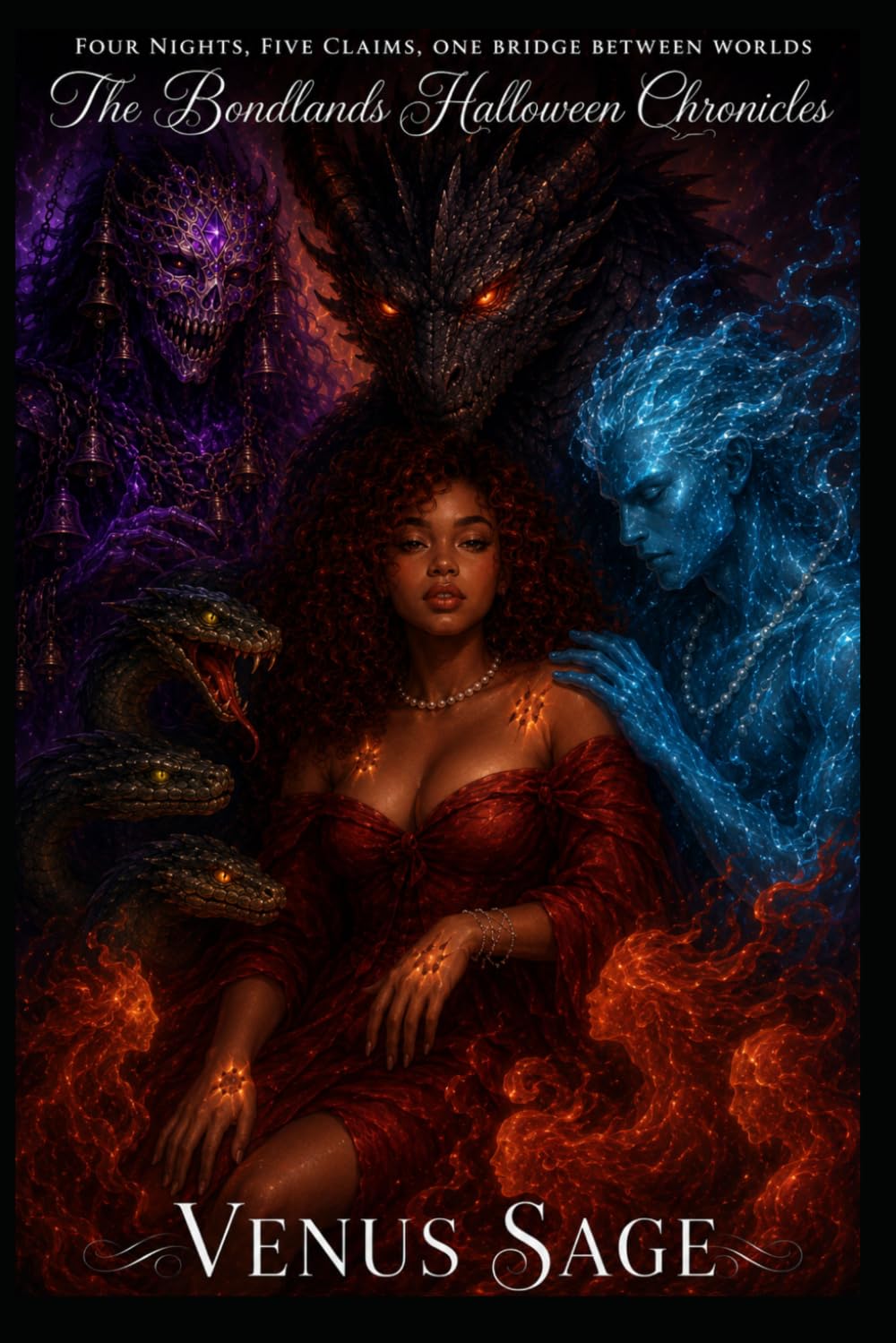 Four Nights, Five Claims, One Bridge Between Worlds: The Bondlands Halloween Chronicles (Monster Smut & Magical Mayhem: Nyari’s Curse, Their Obsession)