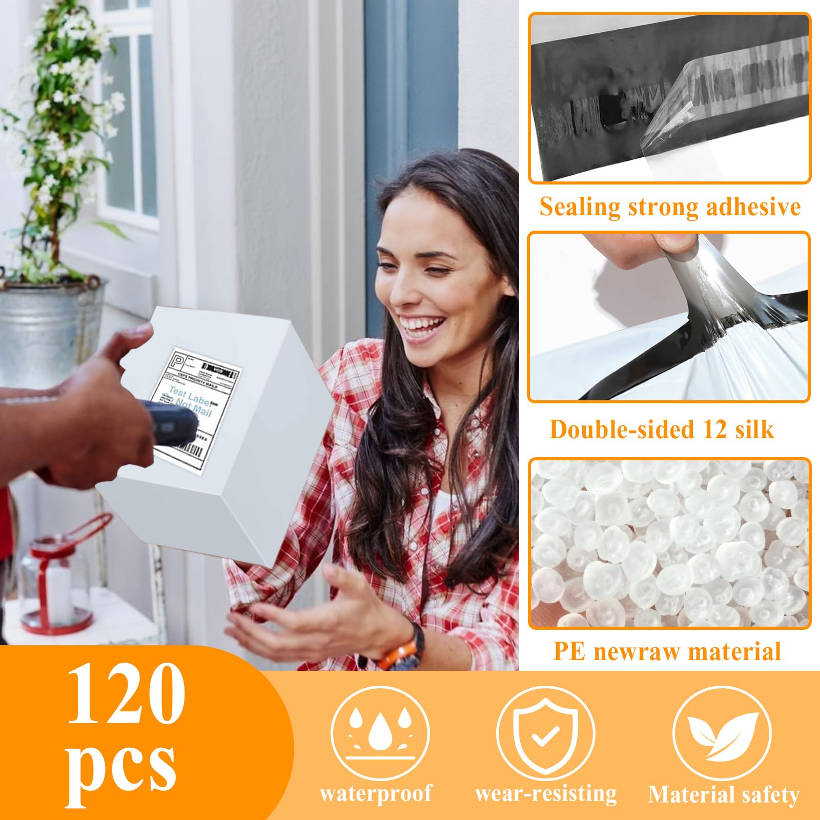 120 plastikowych torebek wysyłkowych