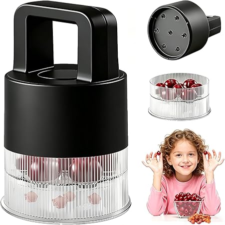 Cherry Pitter, 2026 Upgraded 7-in-1 Multiple Push Corer Tool Pit